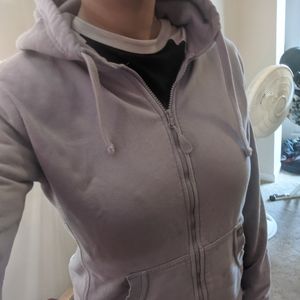 Pact light purple lilac zip hoodie